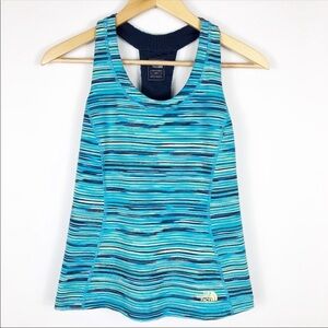 North Face Racerback Striped Tank Top Size M